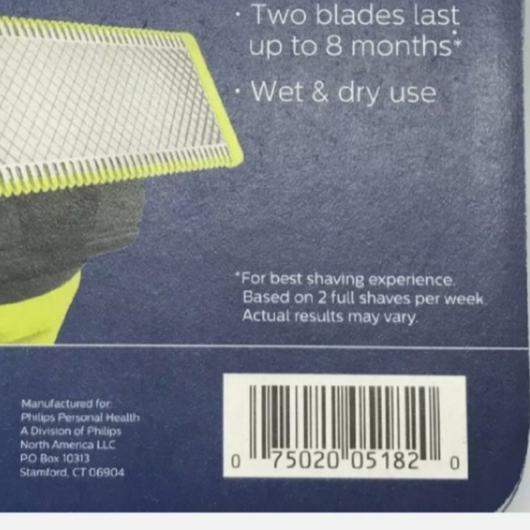 ⭐Oneblade Replacement Blades Phillips Norelco 4 Total (2 Packs) - Picture 3 of 3